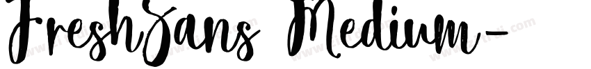 FreshSans Medium字体转换